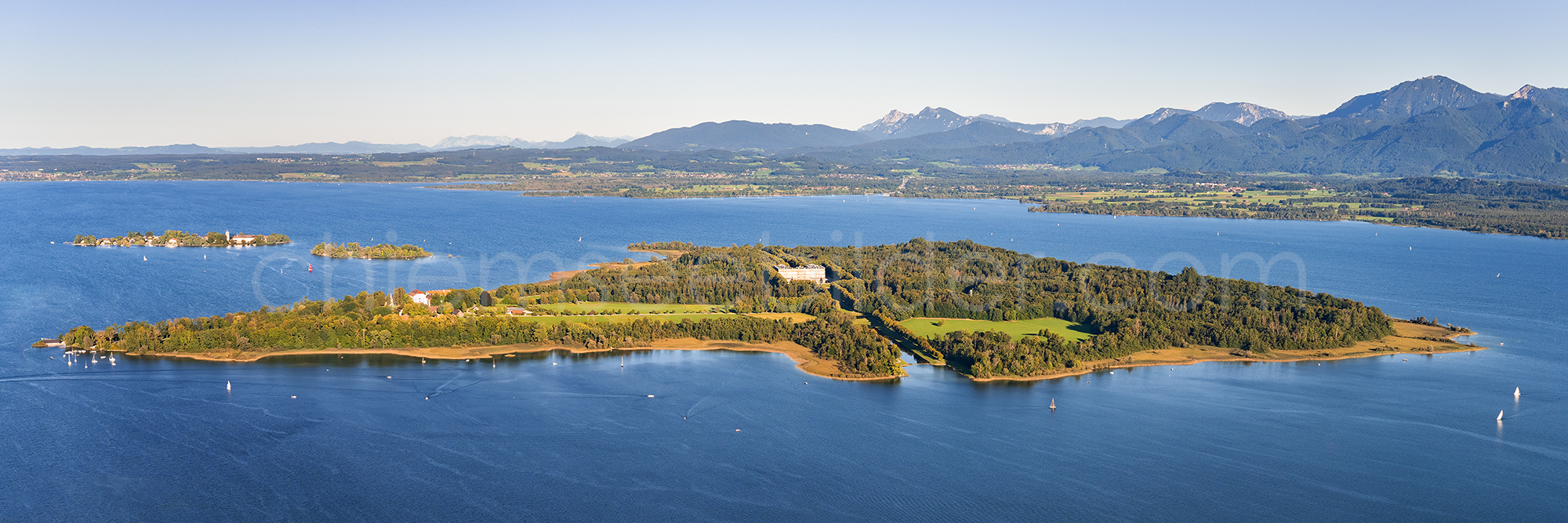 PA034 Herreninsel Luftpanorama